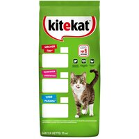 Kitekat сухой корм для взрослых кошек Мясной пир - 15 кг