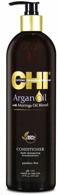 Argan Oil plus Moringa Oil Кондиционер для сухих и поврежденных волос, 739 мл