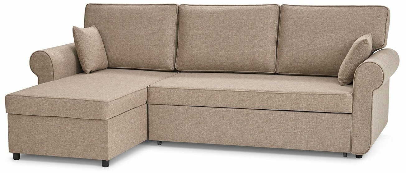 Угловой диван-кровать Hoff Рейн, универсальный угол, цвет бежевый