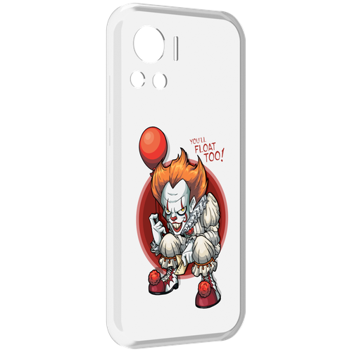 Чехол MyPads одетый-клоун для Motorola Edge 30 Ultra задняя-панель-накладка-бампер