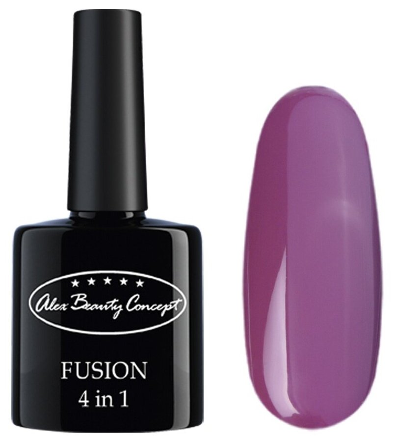 Alex Beauty Concept Гель-лак FUSION 4 IN 1 GEL, 7.5 мл, цвет темно-розовый/фиолетовый.
