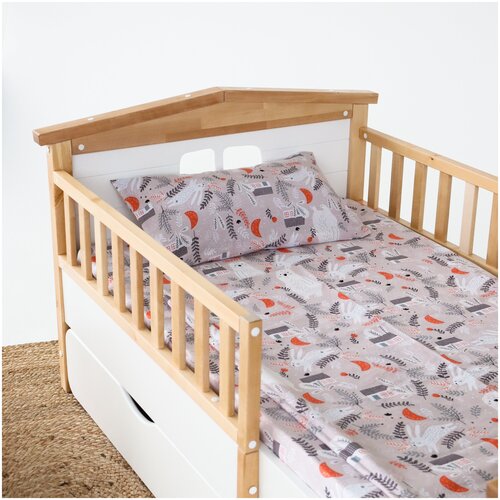 детские кроватки krovatki43 лежебока 4 140х70 Дополнительный бортик для кровати SIMBA лак