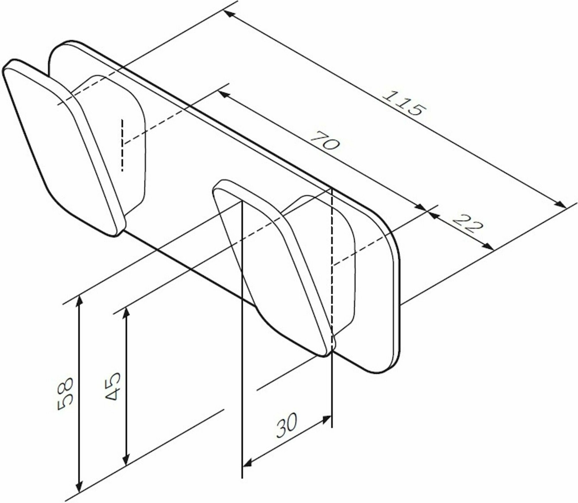 Крючок Am.Pm Inspire V2.0 A50A35600