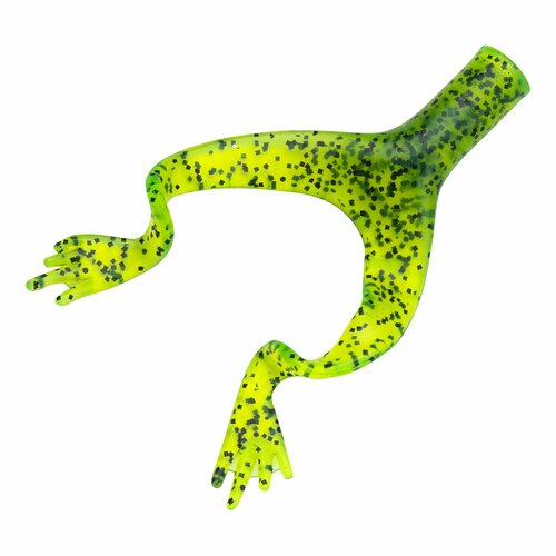 Приманка силиконовая для рыбалки Z-Man Web-FoottrailerZ 4" #Chartreuse/Pepper