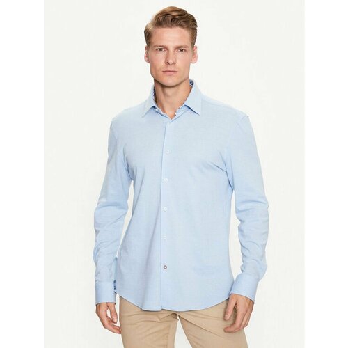 Рубашка BOSS, размер 38 [KOLNIERZYK], голубой рубашка boss размер 38 [kolnierzyk] голубой