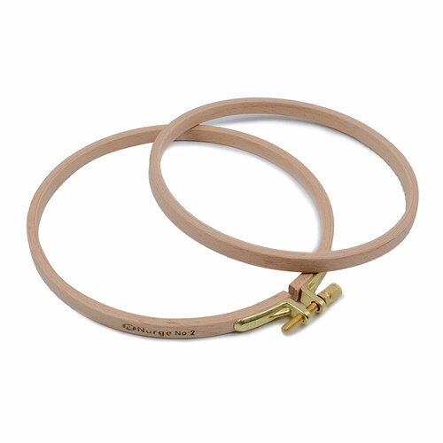 Пяльцы круглые буковые, диаметр 130 мм, высота обода 8 мм, Hobby Nurge, 100-2