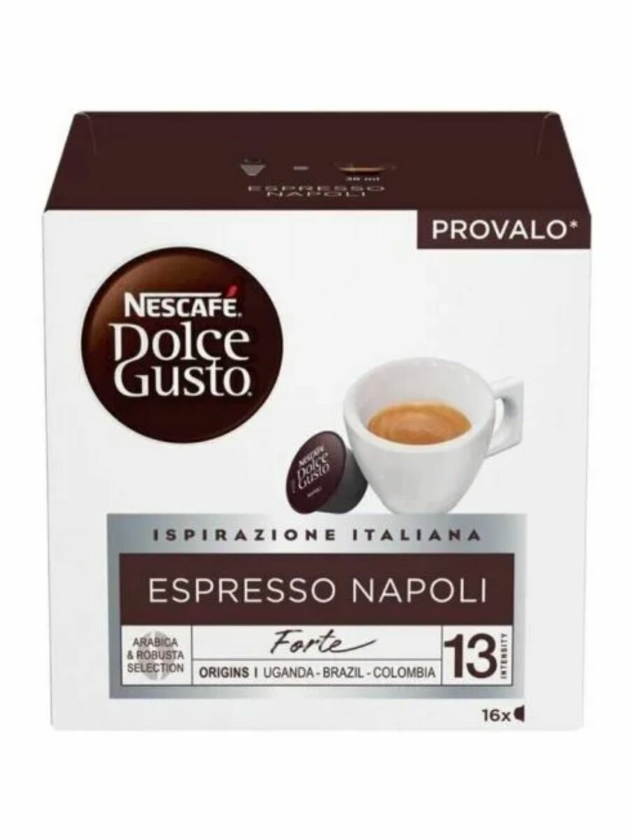 Кофе в капсулах Nescafe Dolce Gusto Espresso Napoli 16 капсул, 1уп.