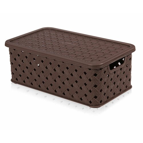 Шкатулка Виола 3 л темно-коричневая 628₽