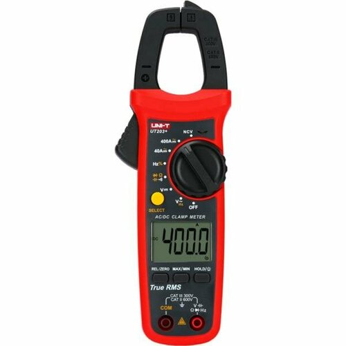 UNI-T Клещи токоизмерительные цифровые 00-00006013 UT203+ digital clamp meter uni t ut203 ut204 t rms multimeter ac dc voltage current tester resistance frequency diode continuity test