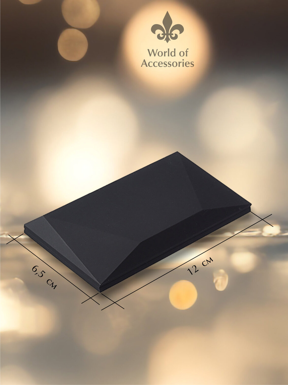 Футляр для кольца/коробочка для кольца/роза черный — фото 1