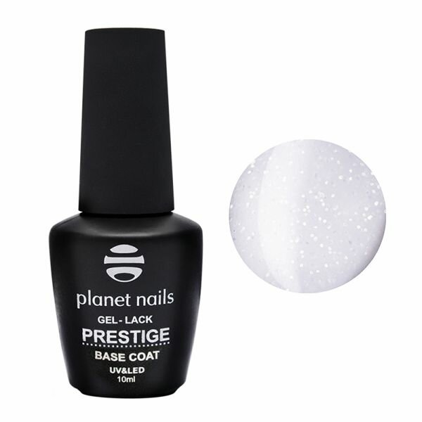 Planet Nails, "PRESTIGE" - BASE SHIMMER WHITE, 10 мл