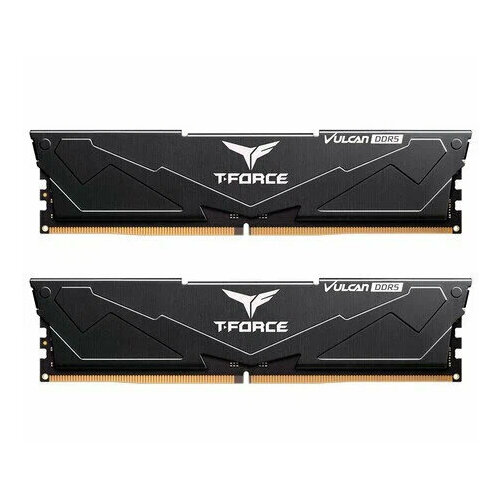 Оперативная память TEAMGROUP T-Force Vulcan Black FLBD532G6000HC38ADC01 DIMM DDR5 32Гб6000МГц CL38 2x16Гб радиатор 1396600₽