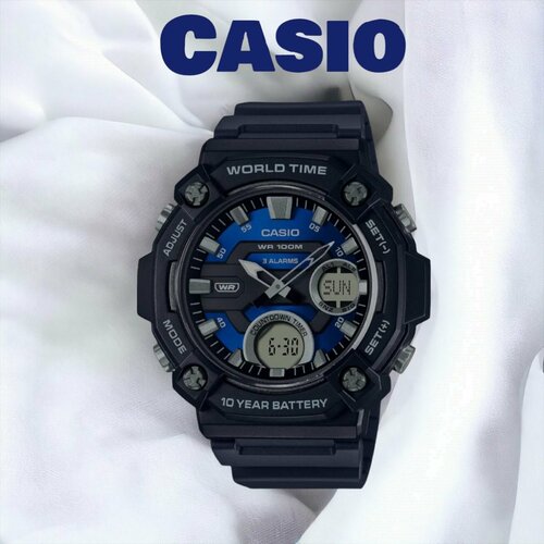 Наручные часы CASIO, серебряный наручные часы casio collection aeq 120w 2a черный мультиколор