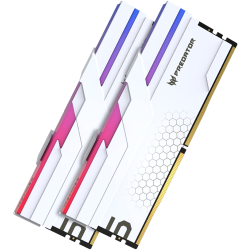 Оперативная память 32Gb DDR5 6400MHz Acer Predator Hermes RGB White 2x16Gb KIT BL9BWWR390 2359000₽