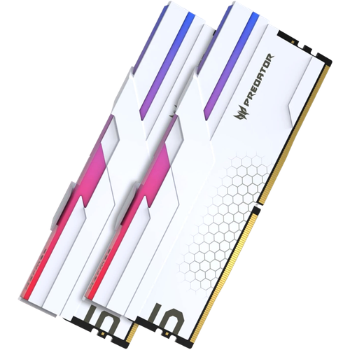 Оперативная память 32Gb DDR5 6400MHz Acer Predator Hermes RGB White (2x16Gb KIT) (BL.9BWWR.390)