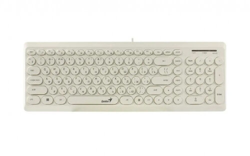Клавиатура Genius SlimStar Q200 проводная белый (31310020412)