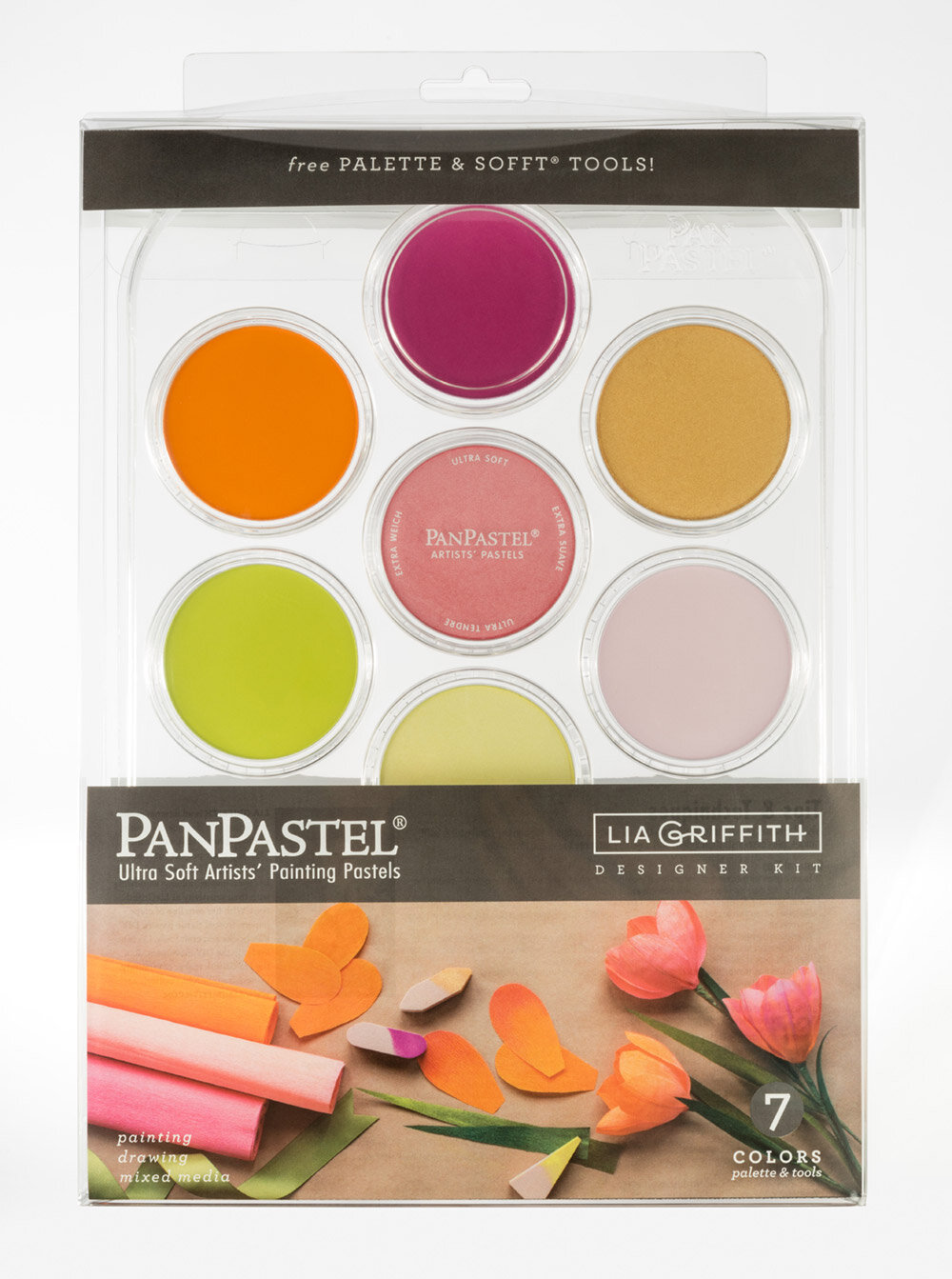 Набор пастели PanPastel "Lia Griffith Flower Coloring Kit" 7 цветов