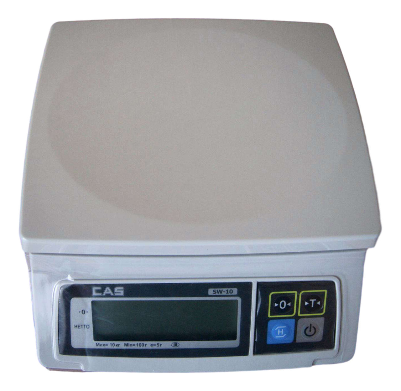 Весы электронные порционные CAS SW-10, весы кухонные настольные с адаптером, до 10 кг