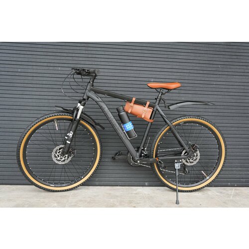 Велосипед горный RICHIESTO 26 21s Алюминиевая рама 19 Взрослый Спортивный Унисекс черныйкоричневый 25900₽