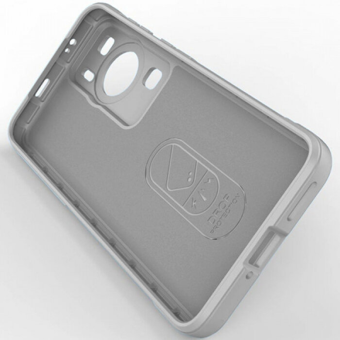 Flex Silicone Противоударный чехол для Huawei P60 / P60 Pro с защитой камеры и микрофиброй — фото 1