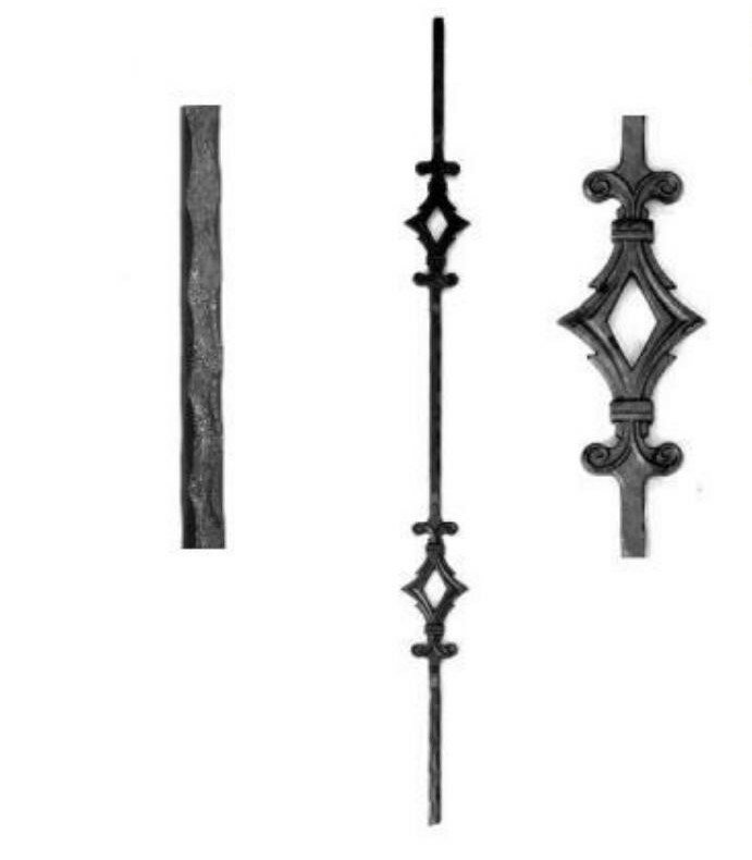 фото Стальная балясина 950 мм кв14*14 артикул 11.039