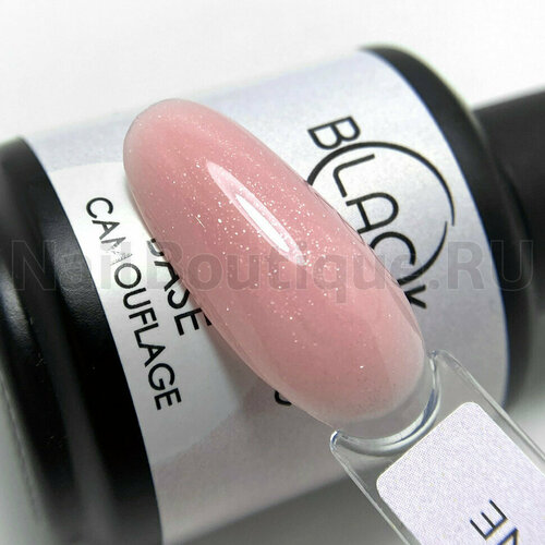База для ногтей Black Base Pink Shine, 15 мл