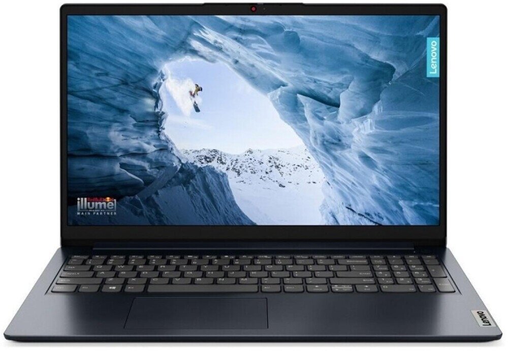 Ноутбук Lenovo IdeaPad 1 15.6" HD/Intel Celeron N4020/8Gb/256Gb SSD/VGA int/noOS/blue