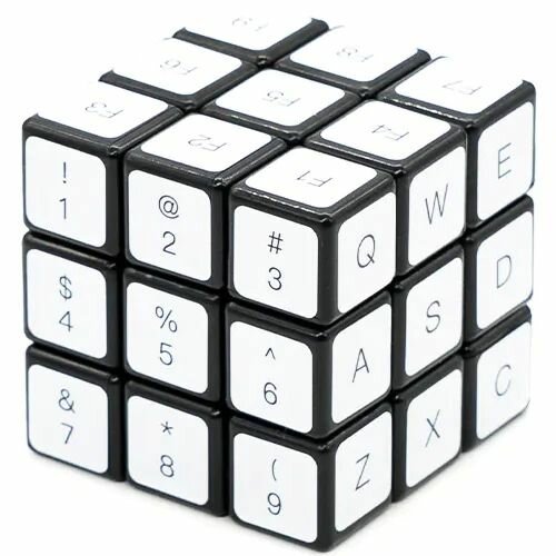 Головоломка / Calvin's Puzzle 3x3x3 Keyboard Черный/ Кубик Рубика