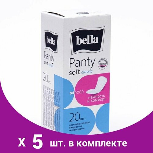 Ежедневные прокладки Bella Panty Soft Classic, 20 шт (5 шт) ежедневные прокладки bella tulip 70 шт