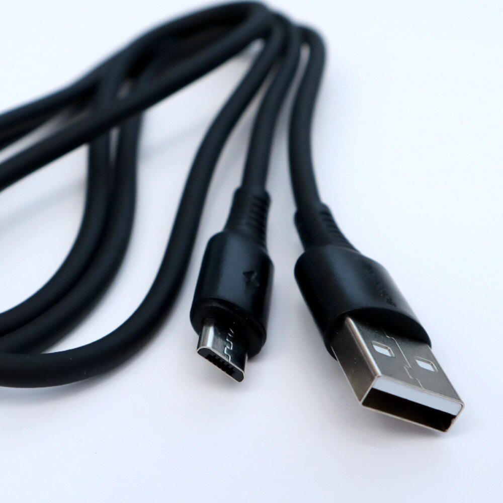 Кабель Borofone BX47 Coolway USB - microUSB, 1.0м, цвет чёрный