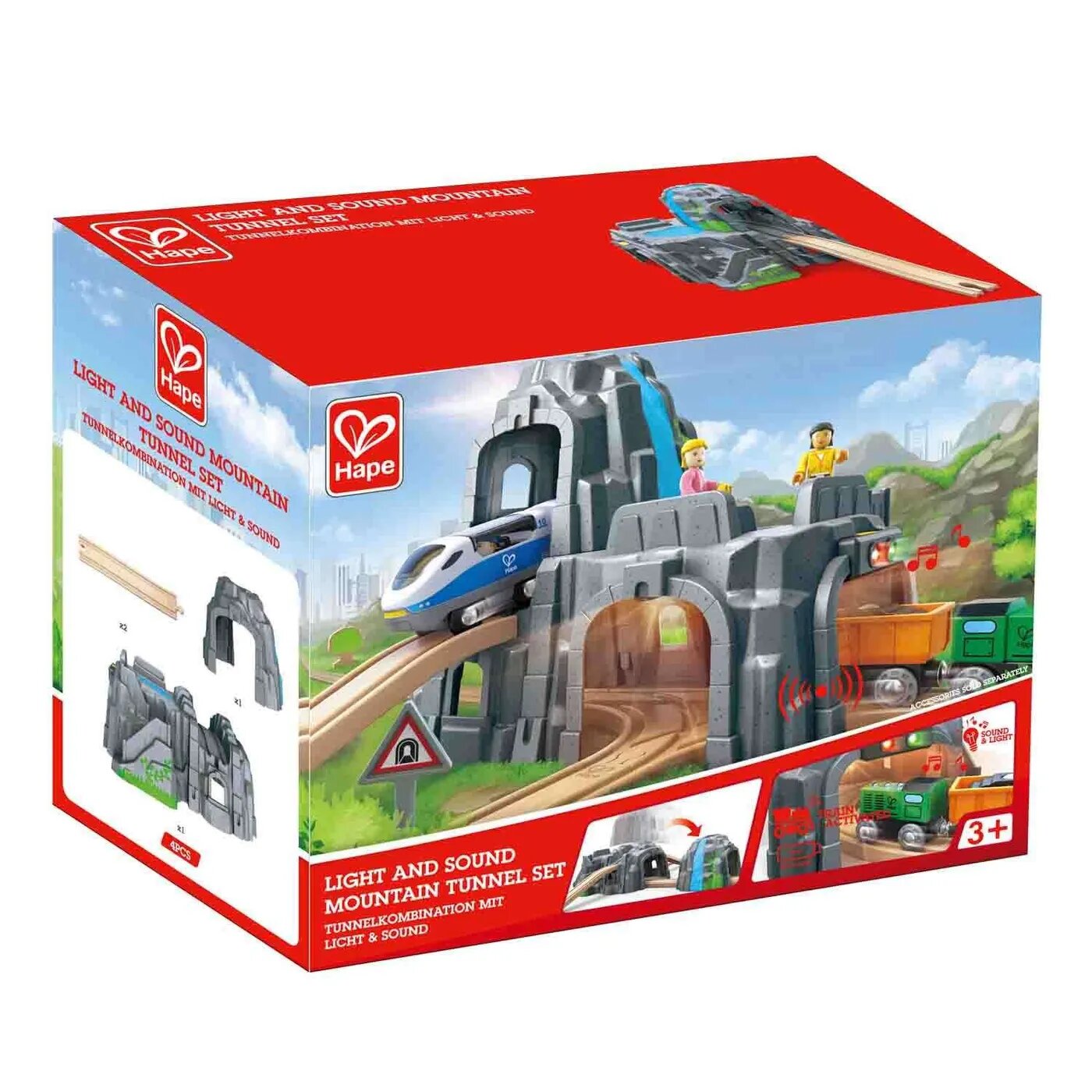 Hape Горный тоннель E3739, серый - фото №7