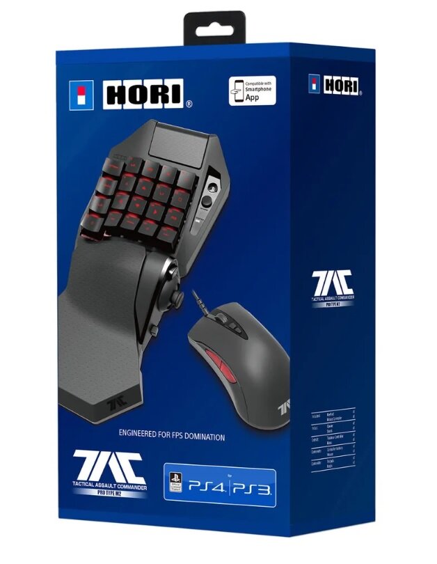 Кейпад (Геймпад-Клавиатура) и мышь Hori T.A.C. Pro M2 (PS3, PS4)