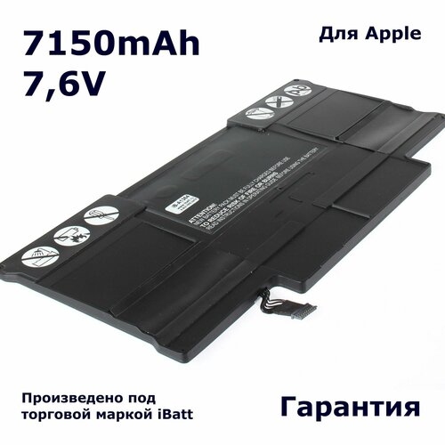 Аккумулятор iBatt 7150mAh, для 020-8142-A A1496 CS-AM1496NB iB-A1364