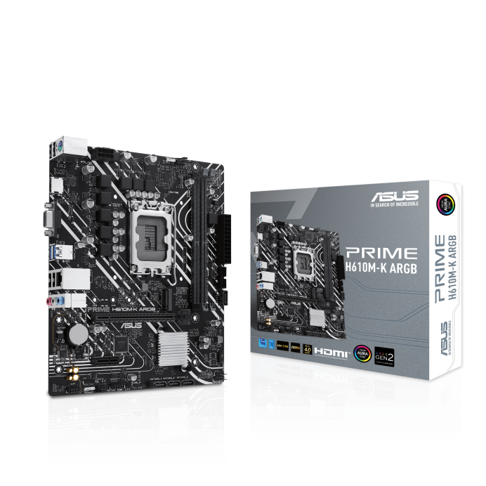 Материнская плата ASUS PRIME H610M-K ARGB (90MB1G90-M0EAY0)