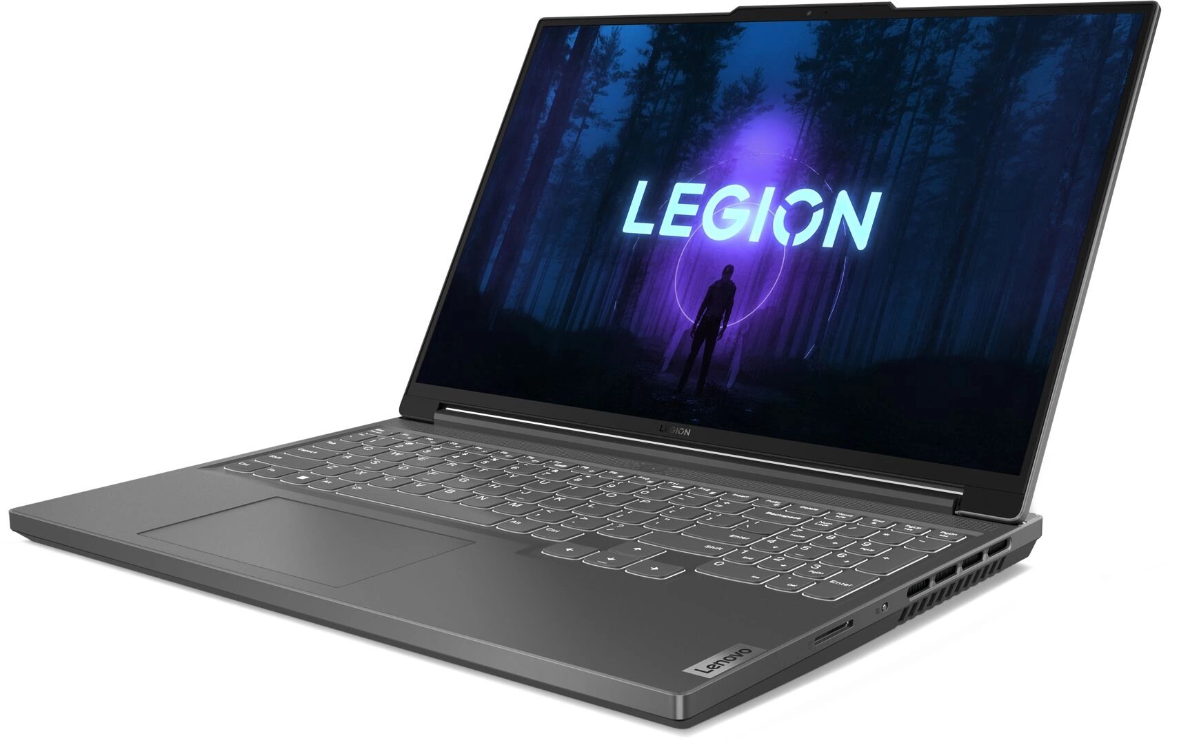 LENOVO Ноутбук Lenovo Legion Slim 5 16APH8 Ryzen 5 7640HS 16Gb SSD1Tb NVIDIA GeForce RTX4060 8Gb 16" IPS WQXGA (2560x1600) noOS grey WiFi BT Cam (82Y9000ARK) 82Y9000ARK