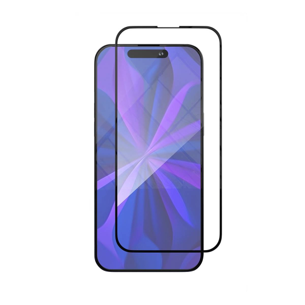 Стекло защитное 2.5D VLP A-Glass для iPhone 15 Pro с черной рамкой - фото №1