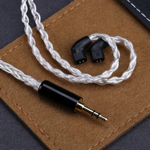 OPENHEART 8-жильный посеребренный медный кабель для наушников, 3.5 QDC, 1.2m