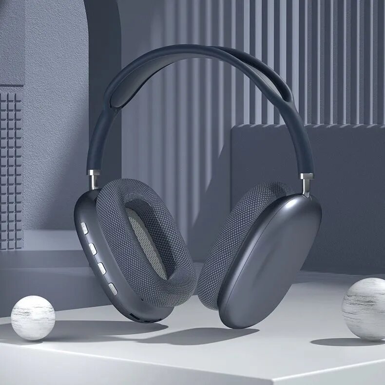 Наушники P9, накладные, беспроводные, с микрофоном и FM-радио