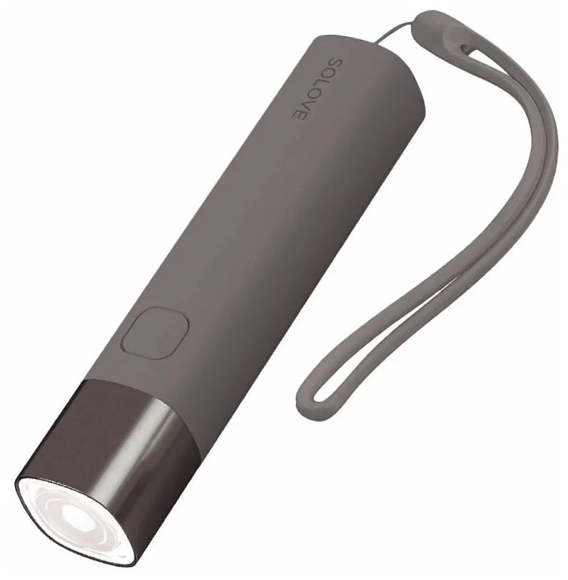 Ручной фонарь SOLOVE X3S Portable Flashlight Power Bank, фиолетовый, CN