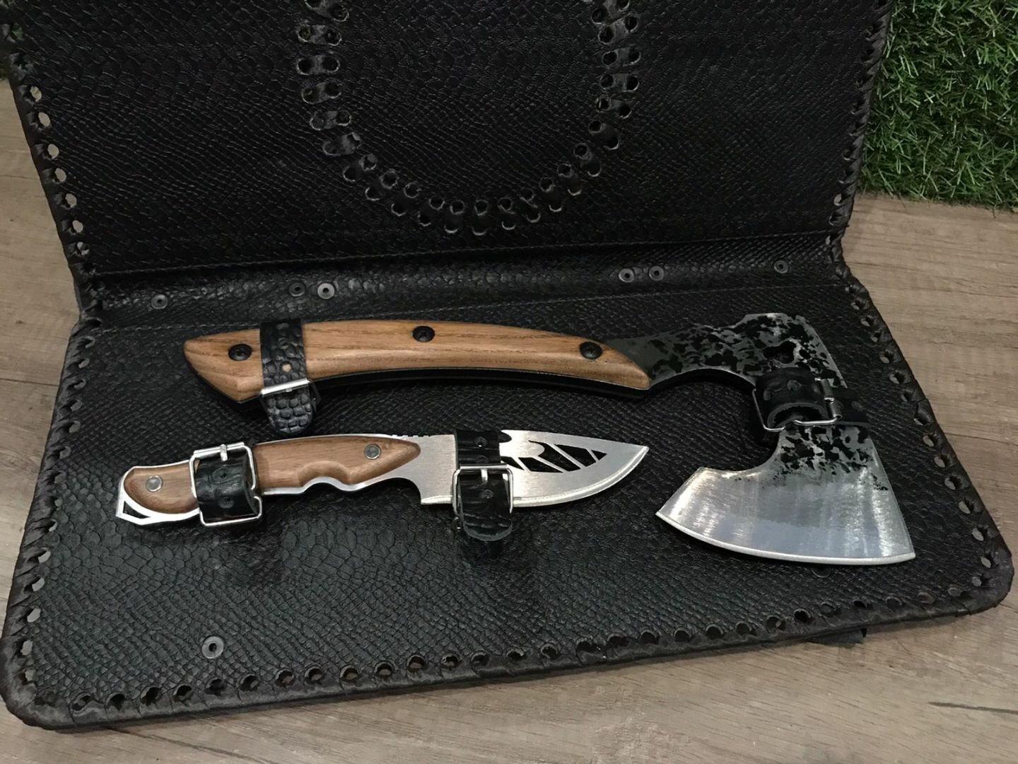 Сумка раскладка с топором и ножом