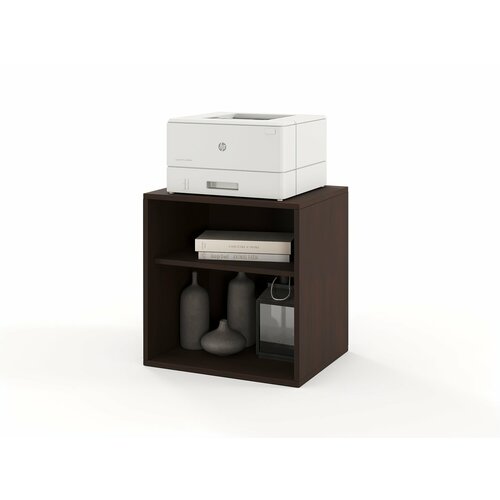 Тумба с полкой для принтера, для офисной техники, в офис, в кабинет Есэндвич grand Лаворо 50х51х40 см (Венге)