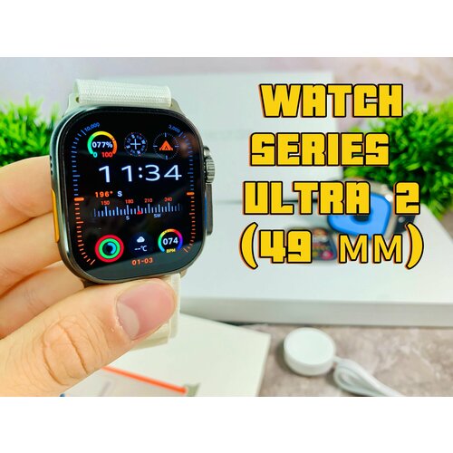 Смарт часы Watch Series Ultra 3 49мм черные встроенный чат GPT уведомления с любых мессенджеров 5170₽