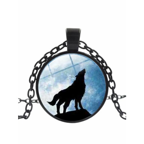 Колье Большой Кит черный 390₽