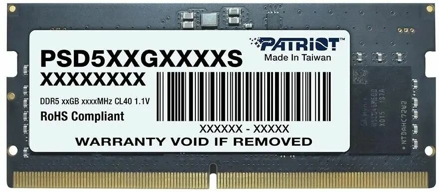 Модуль памяти SODIMM DDR5 32GB Patriot Memory Signature Line PC5-38400 4800MHz CL40 1.1V - фото №7