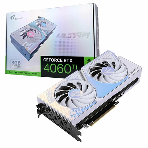 Видеокарта Colorful iGame GeForce RTX 4060 Ultra W DUO OC 8GB GDDR6 128Bit 18302460 МГц 17 Гбитс DPHDMI 42568₽