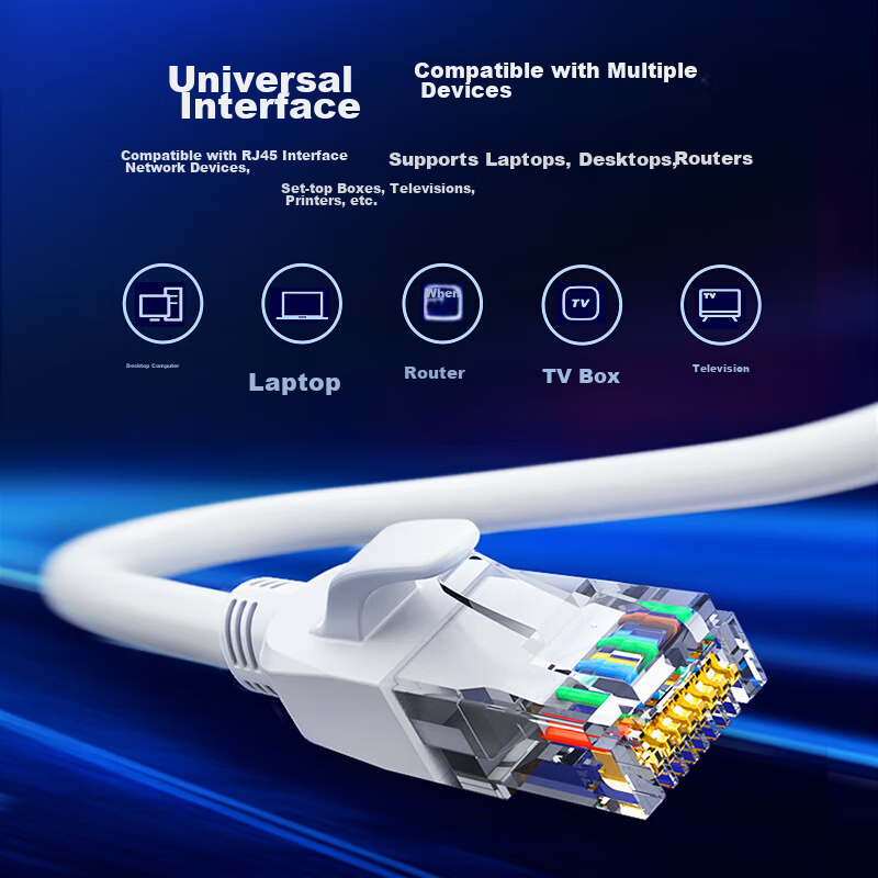 BIAZE Cat6 сетевой кабель 40 м гигабитная высокоскоростная сеть белый 8-жильный экранированный кабель для домашней сети