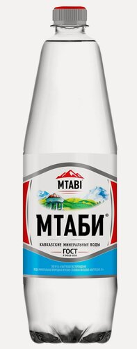 Изображение товара Набор из 6 штук Вода минеральная газированная «Мтаби» Нагутская-26 1,25л