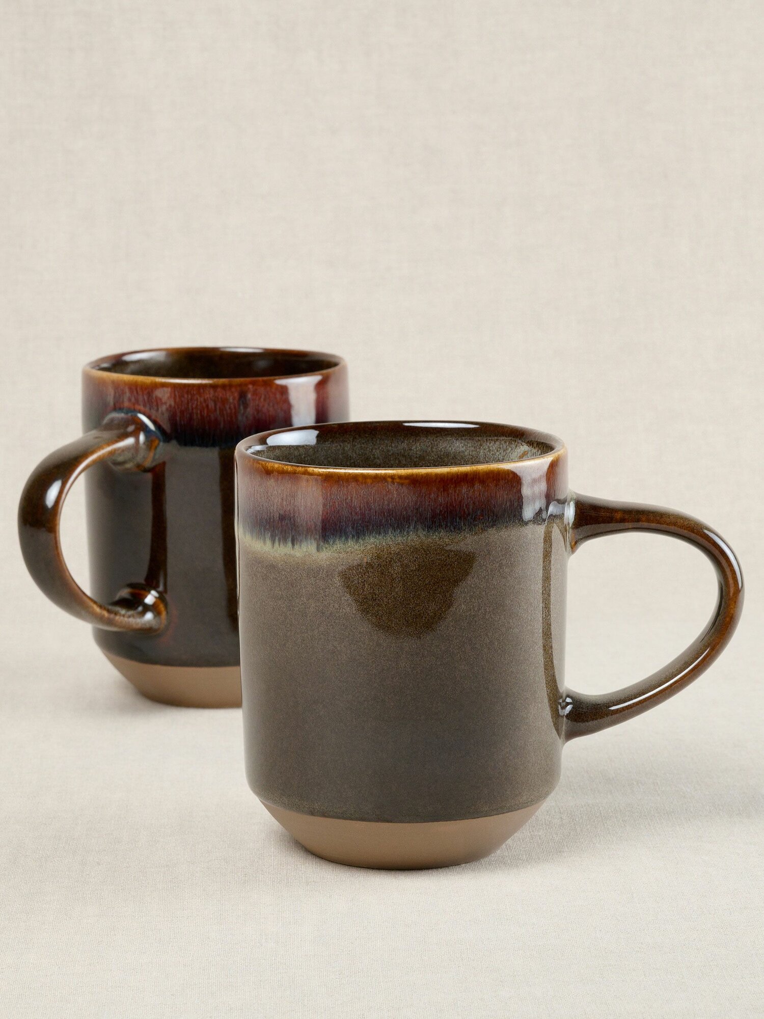 Набор кружек 2 шт, керамические кружки 450 мл