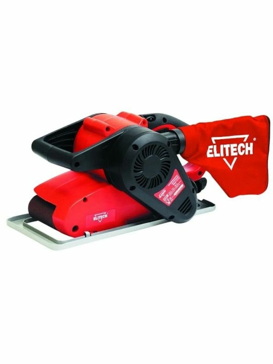 Шлифовальная машина ленточная ELITECH МШЛ 0975Э (E2213.036.00) ЛШМ 900Вт 75х533мм 150-300м/мин 3.6кг коробка