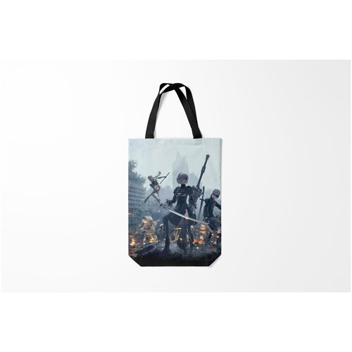 фото Сумка-шоппер / 31х42 см / геймерам / nier automata burnettie